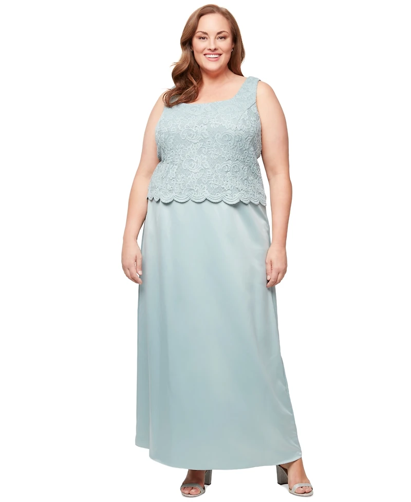 Alex Evenings Plus Lace Dress & Jacket