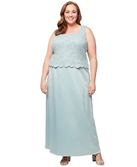 Alex Evenings Plus Lace Dress & Jacket