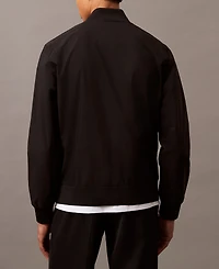 Calvin Klein Men's Logo-Print Matte Bomber Jacket