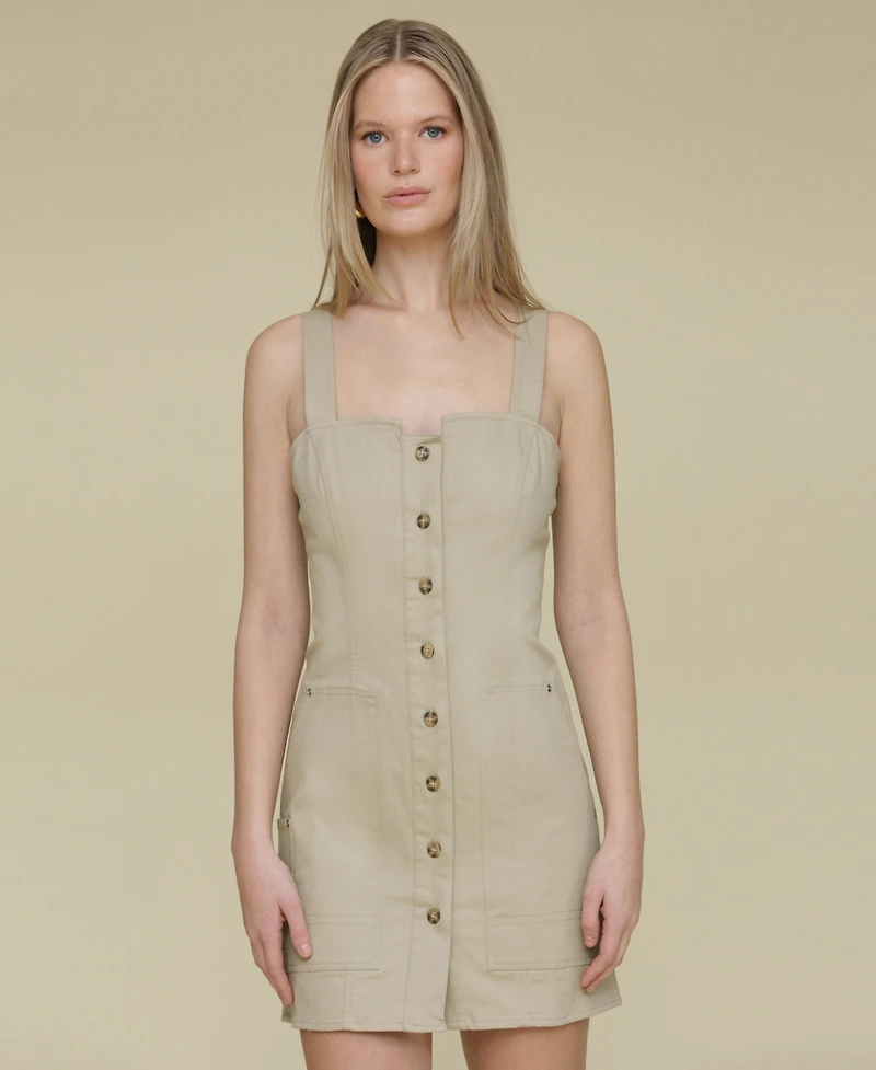 Avec Les Filles Women's Cotton Utility Dress