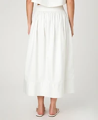 French Connection Women's Cotton Poplin Pinstriped Maxi Skirt