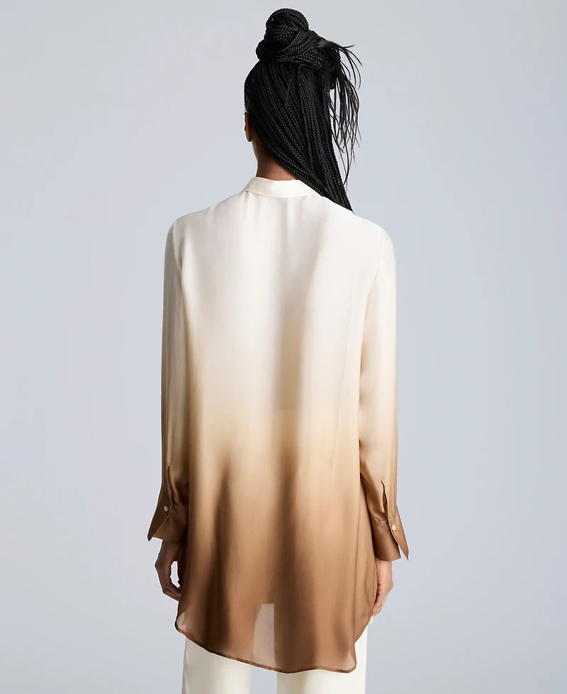 Kenneth Cole Women's Oversized Ombre Tunic Shirt