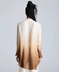 Kenneth Cole Women's Oversized Ombre Tunic Shirt