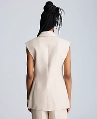Kenneth Cole Women's Layered Vest With Detachable Front Shirt