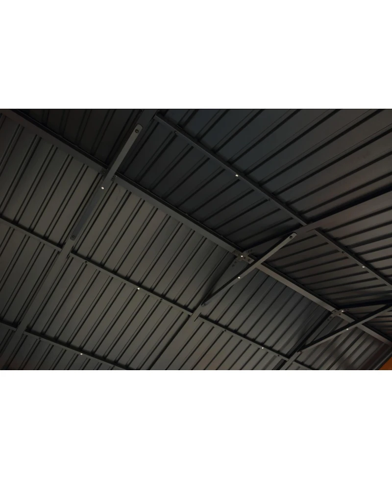 Streamdale Fir wood carport/gazebo, Steel roof, all-weather