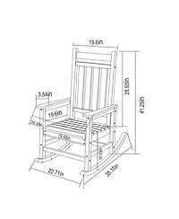 Streamdale 3-Piece Rocking Chair Set, All-Weather Rockers & Table - Black