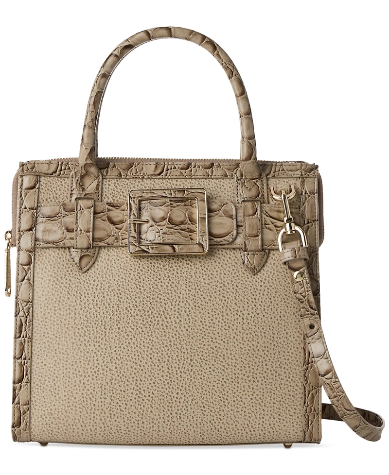 Brahmin Caroline Wind Chime Cumulus Small Leather Satchel
