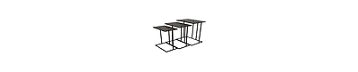 Rectangular Mesh Top Plant Stands, Set of 3 – Sturdy Metal Frame