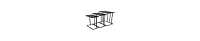 Rectangular Mesh Top Plant Stands, Set of 3 – Sturdy Metal Frame