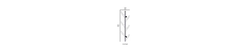 Wall-Mounted Hook Rack – 8 Hooks for Coats, Hats & Accessories