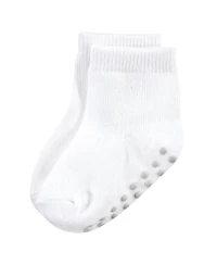 Touched by Nature Baby Girls 8Pk Organic Non Skid Crew Socks