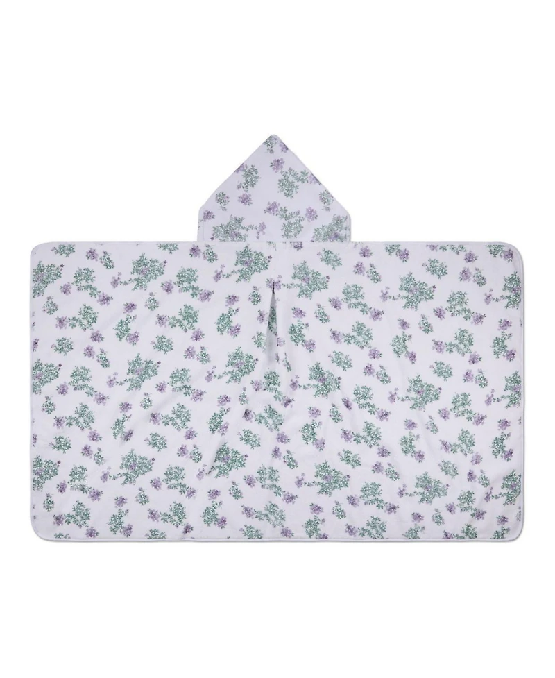 MeMoi Baby Girls Floral Cotton-Lined Hooded Towel