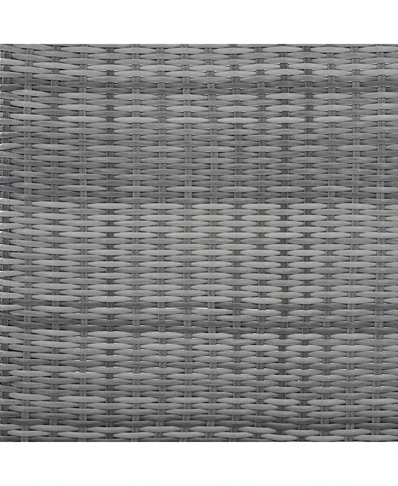 Streamdale Patio Rattan Set, Adjustable Table, Recliners, Ottomans - Grey