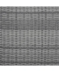 Streamdale Patio Rattan Set, Adjustable Table, Recliners, Ottomans - Grey