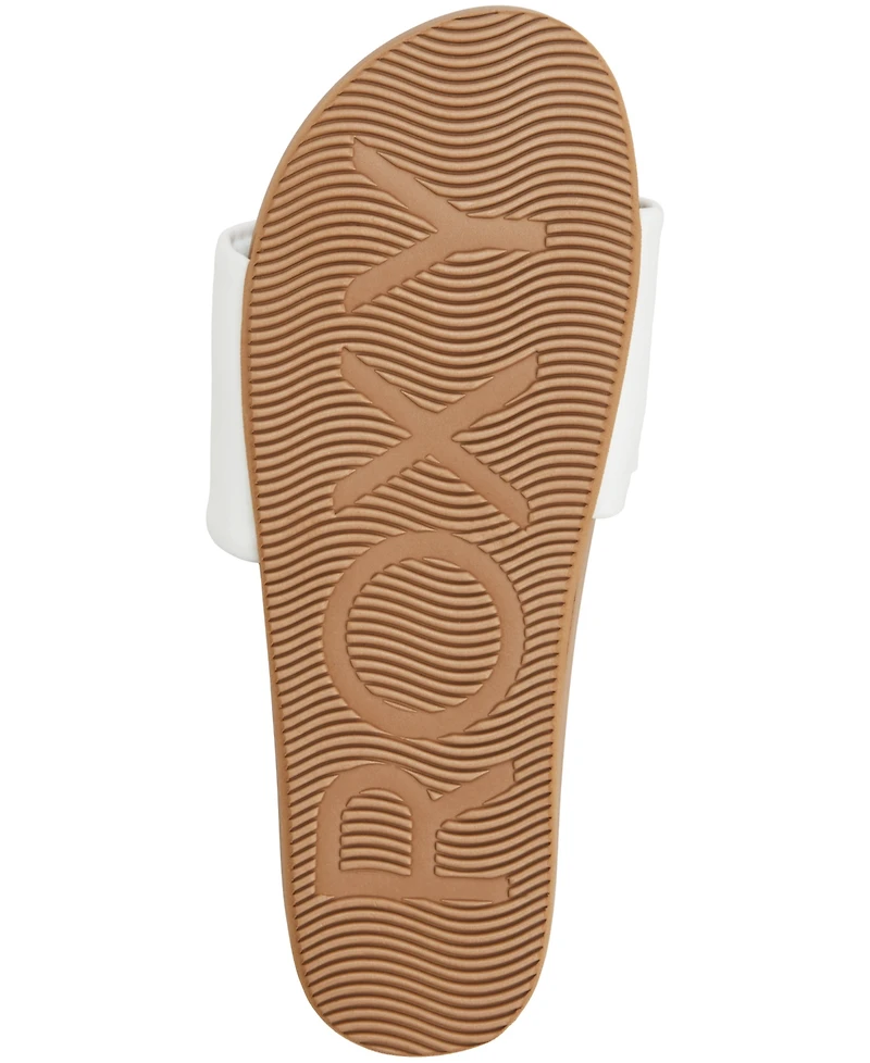Roxy Women's Flower Girl Slip-On Flat Sandals