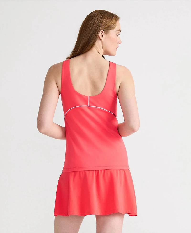 Lands' End Women's High Impact Scoop Neck Active Tank Top