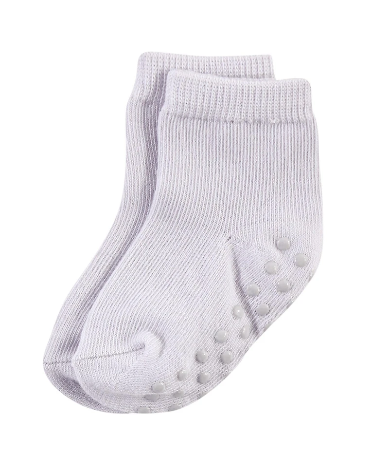 Touched by Nature Baby Girls 12Pk Organic Non Skid Socks