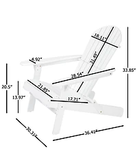 Streamdale Rustic Acacia Folding Adirondack Chair