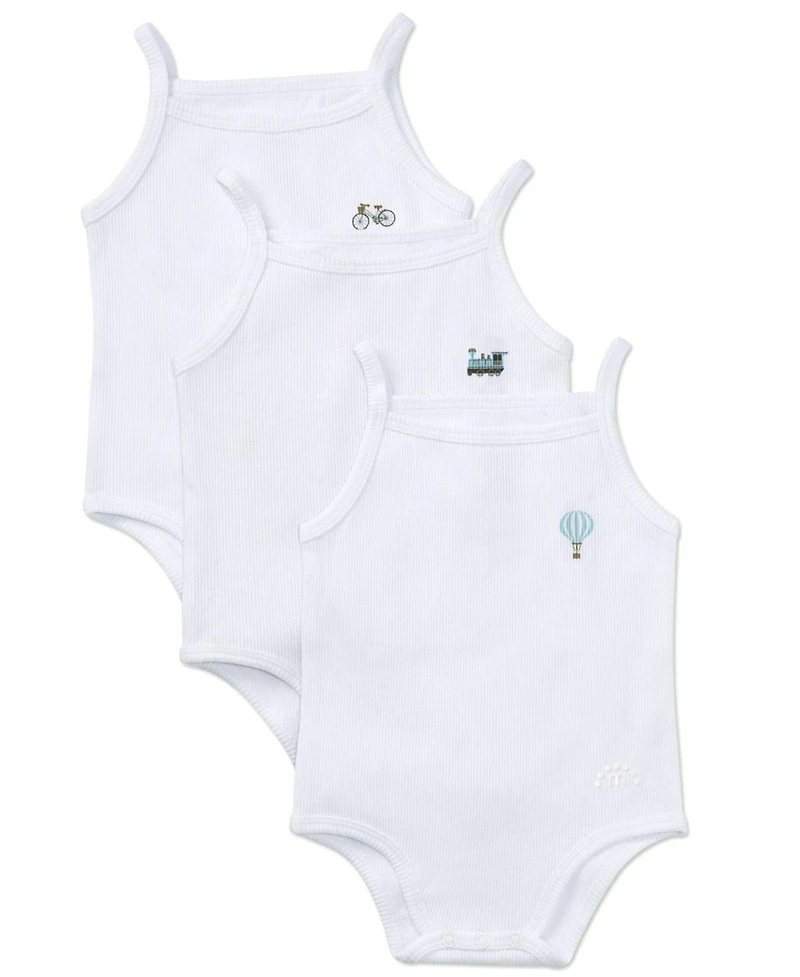MeMoi Baby Girls Ribbed On The Move Bodysuits