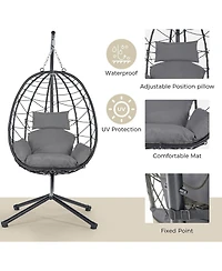 Streamdale Egg chair with stand, indoor/outdoor, patio, bedroom, balcony