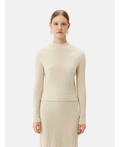 Gobi Cashmere Women's Cropped High Neck Cashmere Sweater