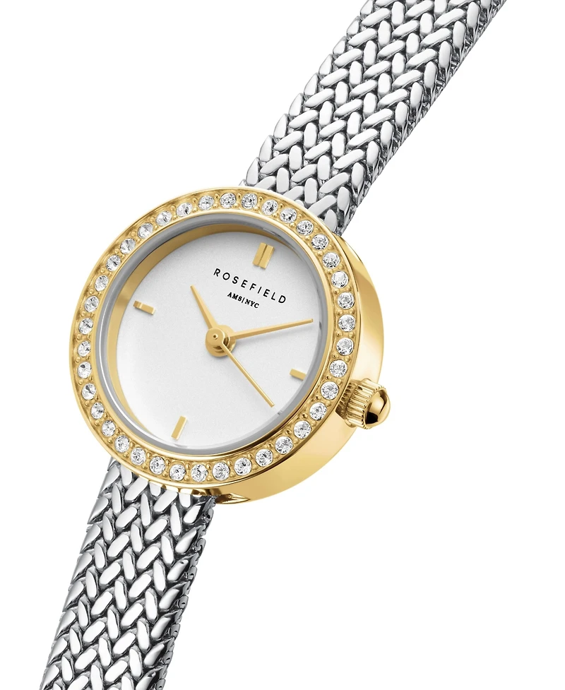 Rosefield Mini Small Edit Women's Two Tone Stainless Steel Bracelet Watch 20.4mm