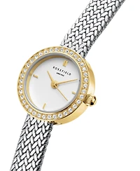 Rosefield Mini Small Edit Women's Two Tone Stainless Steel Bracelet Watch 20.4mm