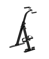Soozier Seated Pedal Exerciser Foldable Leg Exercise Bike with Lcd Monitor