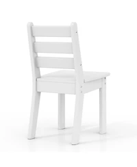 Outdoor Hdpe Kids Plastic Toddler Dining Chair (Set of Two)