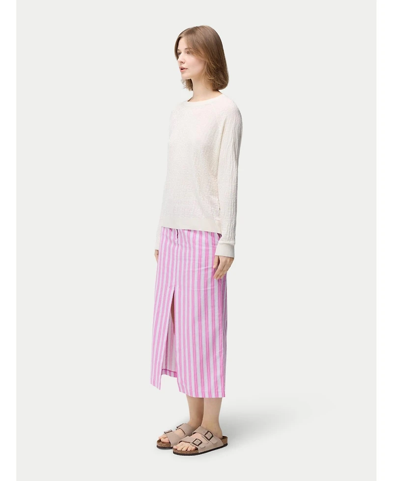 Gobi Cashmere Women's Silk Cashmere Textured Sweater