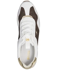 Michael Kors Women's Raina Lace-Up Trainer Running Sneakers
