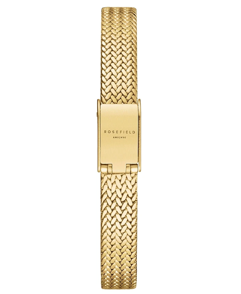 Rosefield Mini Oval Women's Gold Tone Stainless Steel Bracelet Watch 22mm