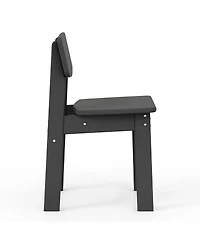Kids 5-Piece Modern Hdpe Dining Table and Chairs Set