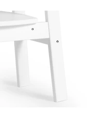 Outdoor Hdpe Kids Modern Plastic Toddler Dining Chairs (Set of Two)