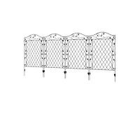 4 Pack Steel Foldable Fence Floral Trellis Panel Animal Barrier
