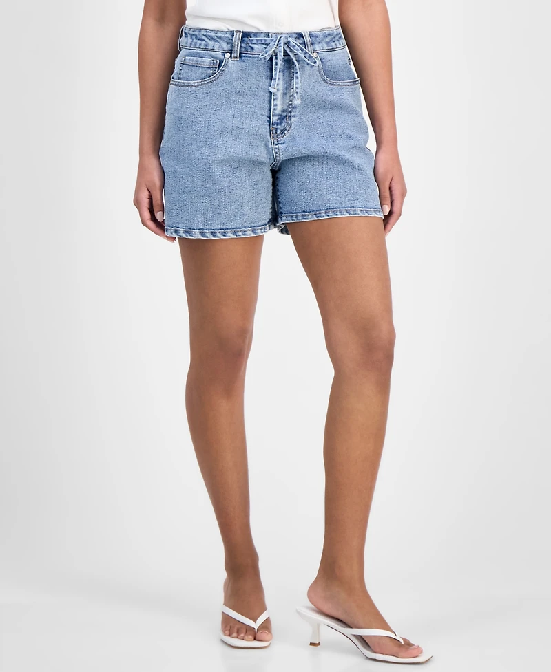 And Now This Women's Drawstring Denim Shorts, Exclusively at Macy's