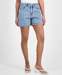 And Now This Women's Drawstring Denim Shorts, Exclusively at Macy's