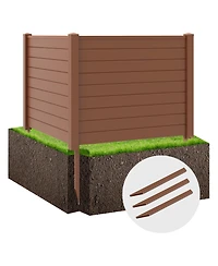 Outdoor Privacy Screens Fence Panels with Long Stakes Durable and Secure Garden or Patio Dividers