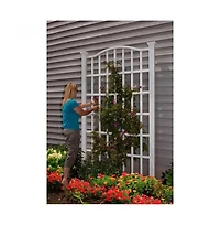 Outdoor Vinyl Garden Trellis Privacy Screen for Stylish Outdoor Privacy and Decor
