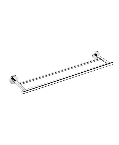 Double Towel Bar for Efficient Bathroom Storage and Organization