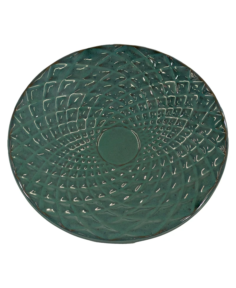 Rennes Ceramic Bird Bath - Turquoise - 22.5" H