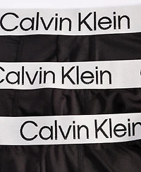 Calvin Klein Men's 3-Pk. Chromatic Brushed Micro Trunks