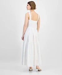 And Now This Women's Embroidered Cotton Maxi Dress, Exclusively at Macy's