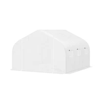 Outdoor Walk-In Tunnel Greenhouse Durable Gardening Shelter for Plants, Vegetables, and Flowers