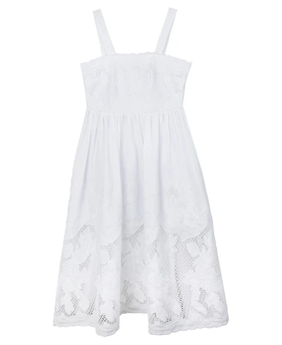 Rare Editions Big Girls Embroidered Lace Effect Maxi Dress