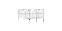 4 Pack Steel Foldable Fence Trellis Panel Animal Barrier