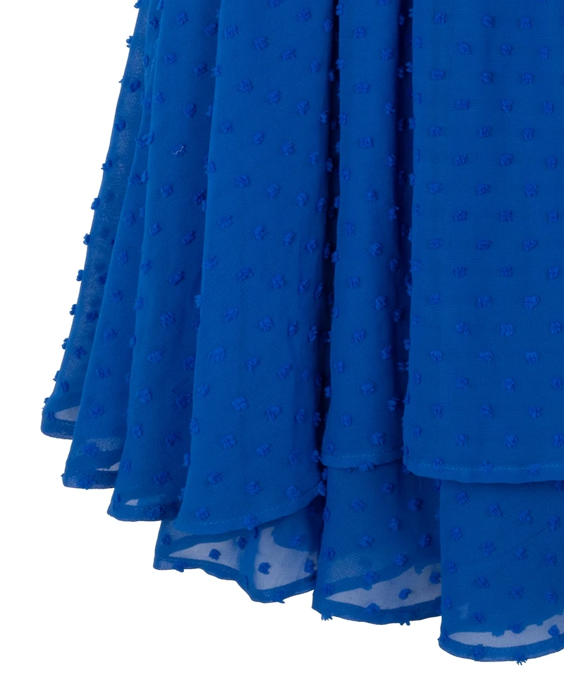 Rare Editions Big Girls Clip-Dot Romper