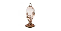 Copper and Glass Hummingbird Feeder for Outdoor Garden Feeding