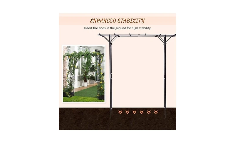Garden Arch – Elegant and Durable Archway for Outdoor Gardens, Pathways, or Entrances
