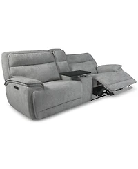 Ozryn 3-Pc. Fabric Sofa with Console and 2 Power Motion Chairs, Exclusively at Macy's